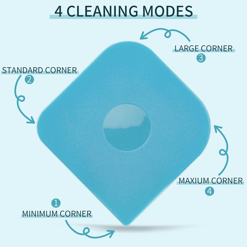 Herda Premium Kitchen Pan Scraper Dish Scraper Tool, 5 Pack Plastic Pot Scraper Food Scraper Nylon Scraper, Non-Scratch Cast Iron Scraper Plastic Scraper Tool for Pan Pot Skillet Dish Burnt Food Cleaning - Image 3